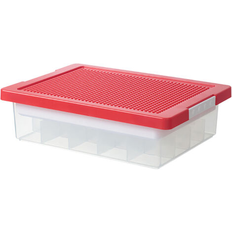 Modulares Aufbewahrungssystem mit 2 Ebenen – 37 x 26 x 10 cm – Transparent, geruchlos – 1090 g