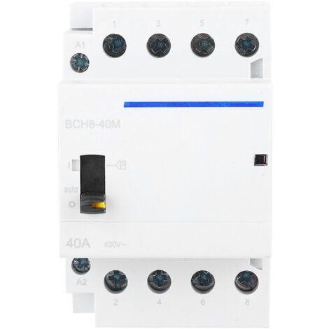 Modulares Schütz 4P 40A 230V AC BCH8-40M mit Handschalter für die Hausinstallation