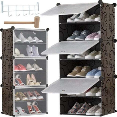 Modulares schuhregal - 6 ebenen