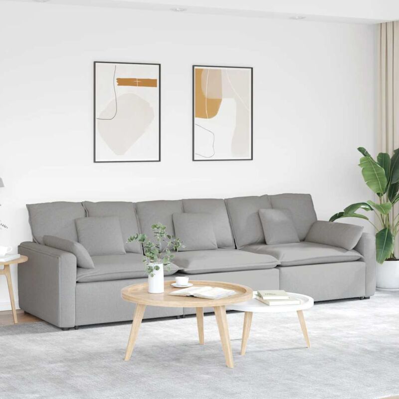 Modulares Sofa Mit Kissen Wolkengrau Vidaxl