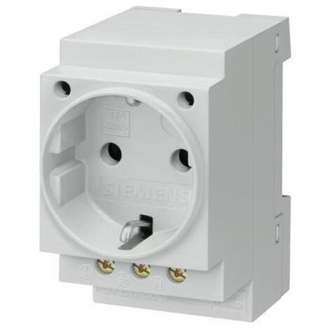 Modularsteckdose 2P+Z 16A 230V Schuko für Schiene 5TE6800