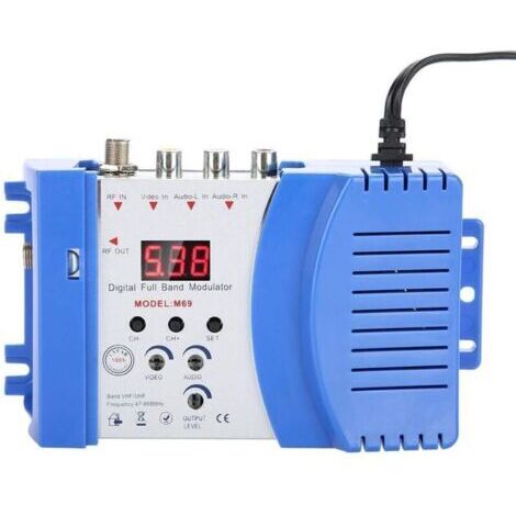 Modulateurs RF numériques, modulateurs domestiques compacts, modulateurs RF numériques, convertisseurs audio/vidéo, amplificateurs de signal, amplificateurs de signal VHF/UHF (UE).