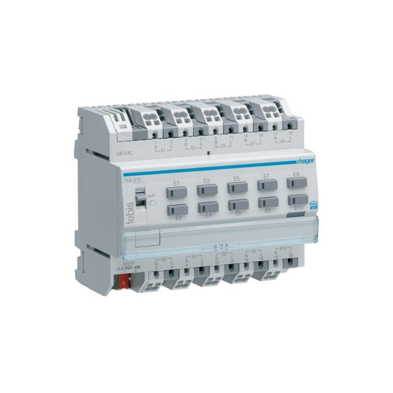 Hager - TXA310 knx entrée binaire 10 vitesses 230 v avec télécommande 6TE