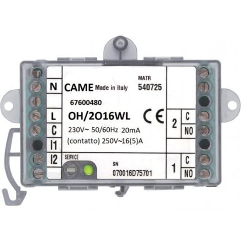 Module 2 sorties numériques radio CAME 67600480