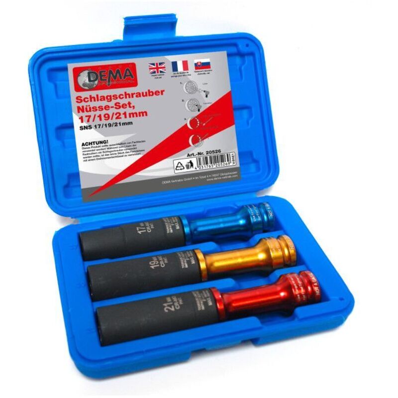 Module 3 douilles de serrage roue à déclenchement pour clé à chocs