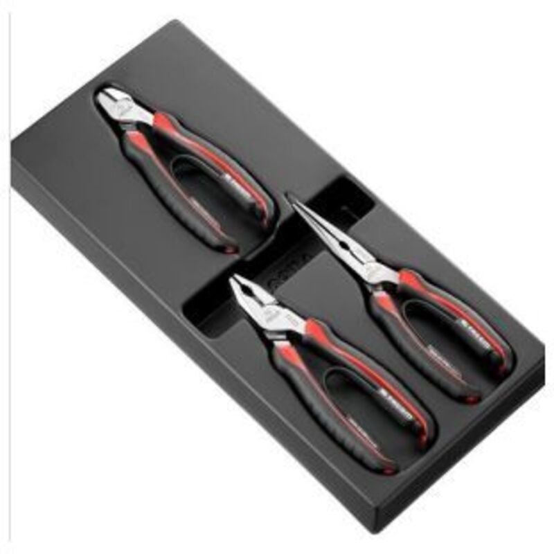 Jeu de pinces Facom l. (hors tout) 160 mm, 185 mm, 200 mm, l. (mâchoire) 36 mm, 75 mm, 3 pièce(s) ( Prix pour 1 )