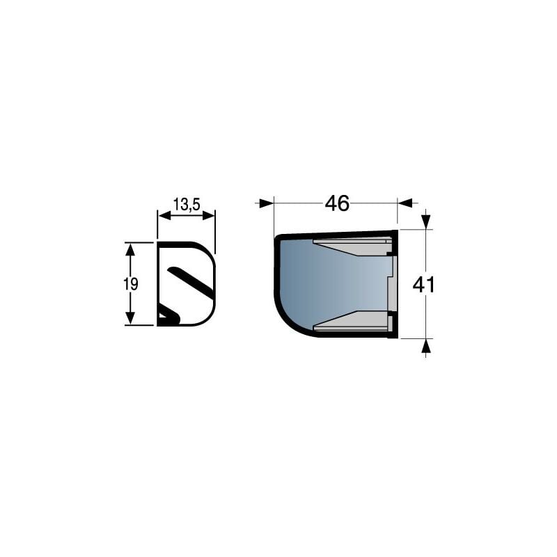 Nicoll - Module 30 acoustique 41dne 250x12 hf3042 blanc