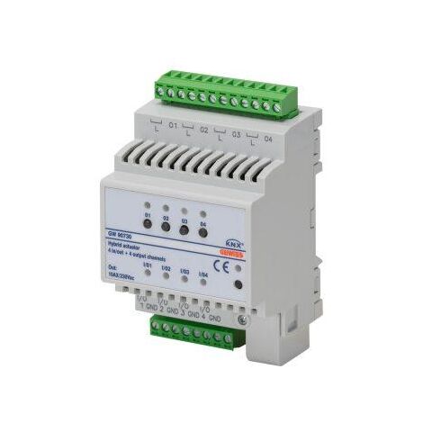 MODULE 4IN/OUT UNIV.+4OUT RELAIS KNX DIN GEWISS GW90730