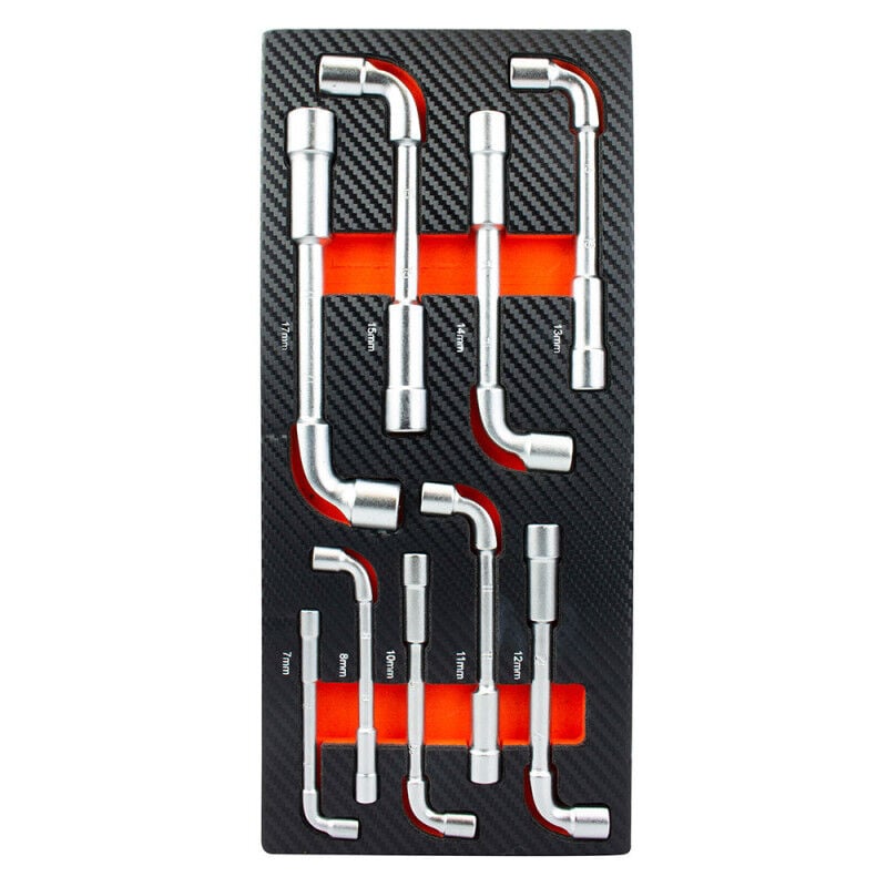 Fischer Darex - Module mousse 9 clés à pipe pour servante atelier