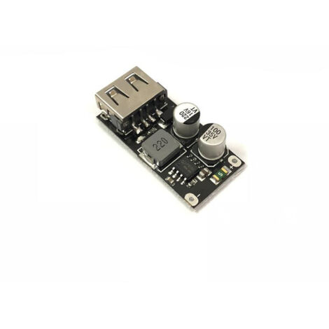 Module abaisseur DC-DC 12V/24V vers charge rapide QC3.0, carte de charge pour téléphone portable à port USB unique prenant en charge Apple et Huawei FCP.