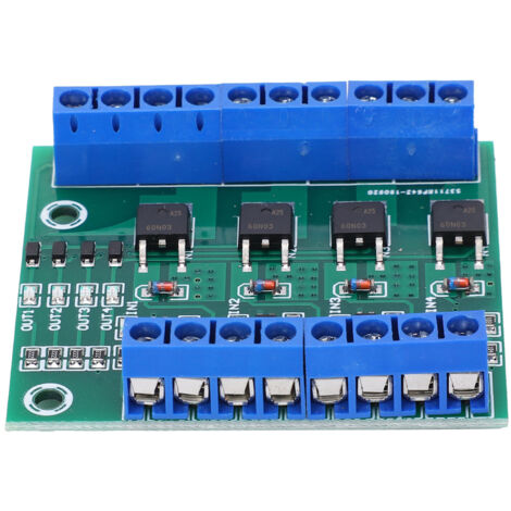 Module Amplificateur 4 Voies à Tubes MOS avec PLC et Indicateur de Signal