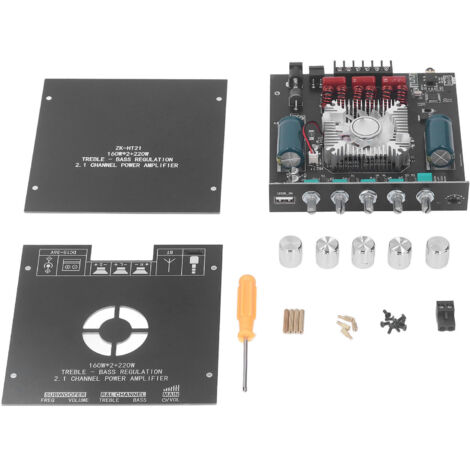 Module Amplificateur Audio Bluetooth avec Contrôle Aigus/Basses pour Magasin Maison, 15-36V DC