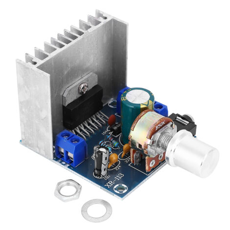Module Amplificateur Audio Numérique 2 Canaux TDA7297 15W avec Potentiomètre