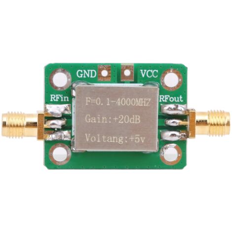 Module Amplificateur HF pour Communication Radiofréquence 0.1‑4000MHz avec Connecteur SMA Femelle Standard