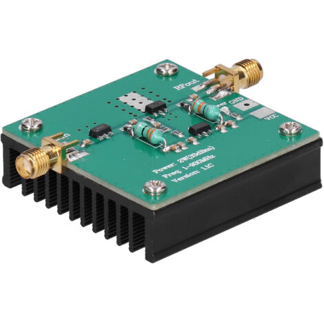 Module Amplificateur RF Large Bande 1-930MHz, 2.0W, Alimentation 12VDC