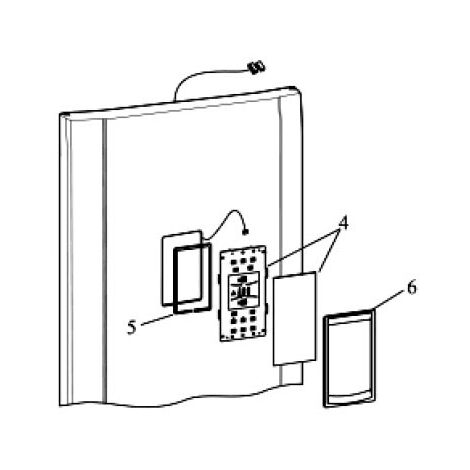 MODULE ASSEMBLY DISPLAY MID BLACK REP 4 POUR REFRIGERATEUR ARISTON - C00295384