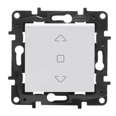 MODULE BLANC NILOE STEP, INTERRUPTEUR DE COMMANDE DE VOLET ROULANT À 3 POSITIONS 863144