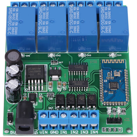 Module Bluetooth 4 Canaux pour Télécommande sans Fil et Interrupteur via Smartphone