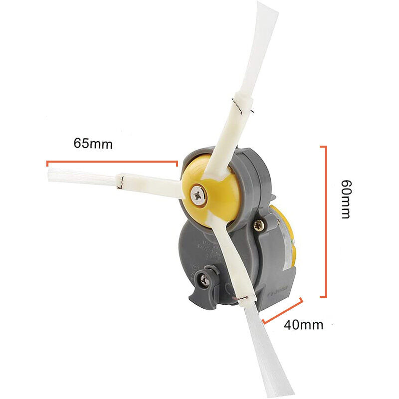Ensoleille - Module brosse laterale d'origine Roomba serie 500 à 900 pour Aspirateur robot irobot roomba, roomba serie 500, roomba serie 600, roomba