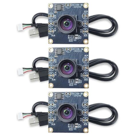 Module caméra 100° 1MP OV9732, câble USB 3 mètres, lot de 3
