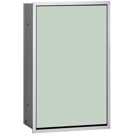 Module collecteur de déchets ASIS 300 encastré 495mm chromé/blanc optique