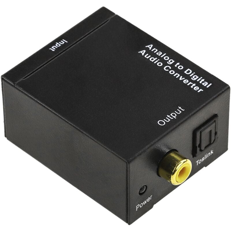 Cablemarkt - Module convertisseur audio stéréo analogique compact vers numérique optique avec 2 entrées coaxiales rca femelles vers 2 sorties