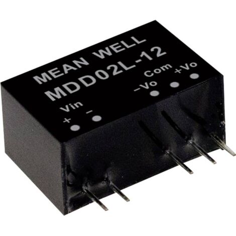 Module convertisseur CC/CC Mean Well MDD02M-15 Nbr. de sorties: 2 x 67 mA 2 W 1 pc(s) Q121922
