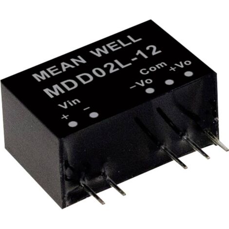 Module convertisseur CC/CC Mean Well MDD02N-12 Nbr. de sorties: 2 x 83 mA 2 W 1 pc(s) Q128502