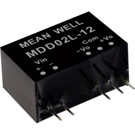 Module convertisseur CC/CC Mean Well MDD02N-15 Nbr. de sorties: 2 x 67 mA 2 W 1 pc(s) Q123562