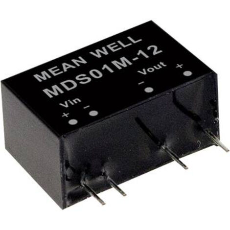MODULE CONVERTISSEUR CC/CC MEAN WELL MDS01L-12 NBR. DE SORTIES: 1 X 84 MA 1 W 1 PC(S)