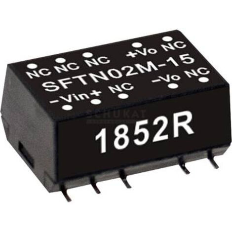 MODULE CONVERTISSEUR CC/CC MEAN WELL SFTN02M-12 NBR. DE SORTIES: 1 X 167 MA 2 W 1 PC(S)