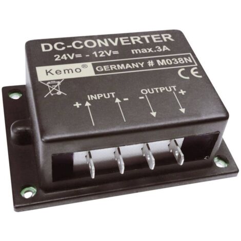 Transformateur de tension (kit monté) Kemo M038N Tension dentrée (plage): 24 - 26 V/DC Tension de sortie (gamme): 12 V/