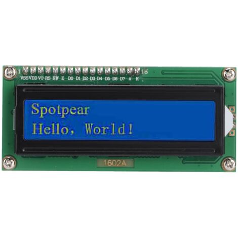 Module d'affichage LCD 1602 avec interface I2C pour Raspberry Pi Pico