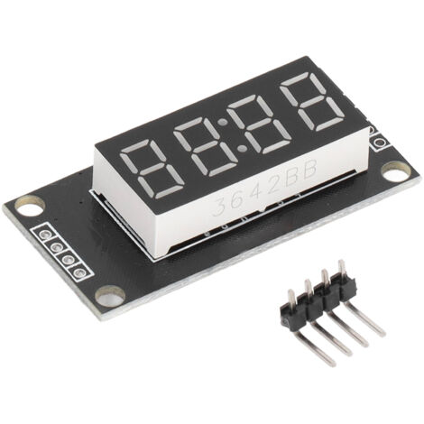 Module d'affichage numérique LED bleu 4 chiffres 0.36 pouces avec horloge TM1637, 2 broches, 5V