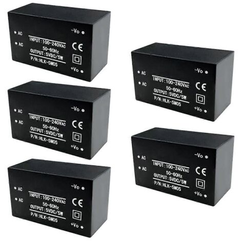 Module d'alimentation AC-DC 5PCS Convertisseur AC/DC 220V vers 5V Intelligent--
