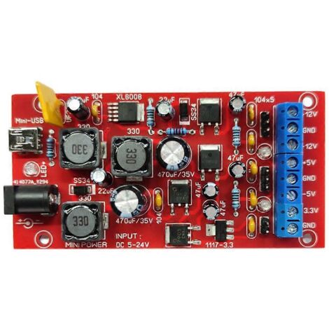 Module d'alimentation double USB 5-24 V vers ±12 V ±5 V 3,3 V Sorties multiples
