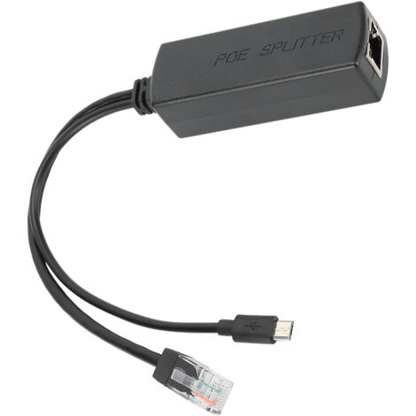 Module d'Alimentation POE Splitteur USB avec Isolation Standard, Câble Séparateur 48V vers 5V