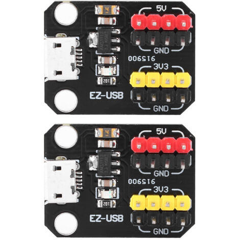 Module d'alimentation USB 2 pièces - Interface Micro USB, sortie 3.3V/5V, puce régulatrice 1117