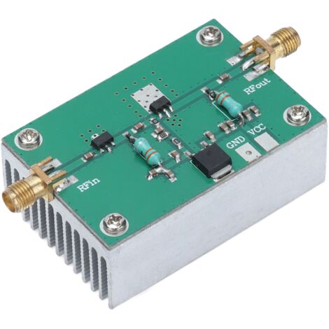 Module d'amplificateur RF large bande 1-512MHz pour transmission radio, 12V DC, 1.6W, HF VHF UHF FM, carte ampli HF.