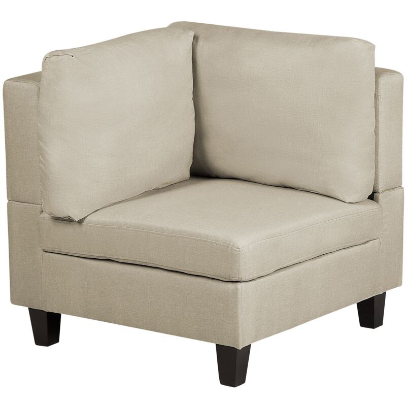 Module angle en tissu beige pour canapé FEVIK