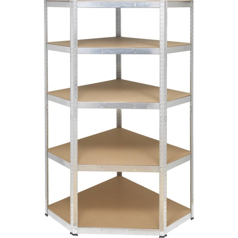 Module d'angle pour étagère de stockage TOOLCRAFT KPW77 175 kg (l x H x P) 700 x 1800 x 700 mm métal, MDF galvanisé, ar