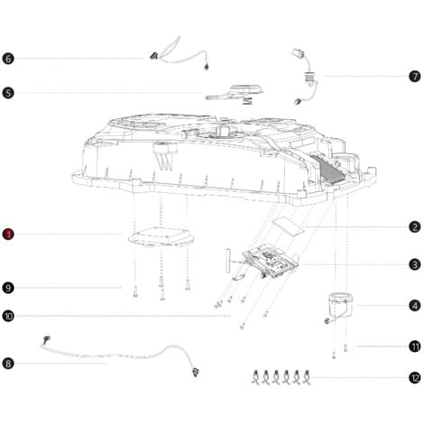 Module d’antenne GNSS i108E ORIGINAL BLUEBIRD robot tondeuse AB12.02.00.0115