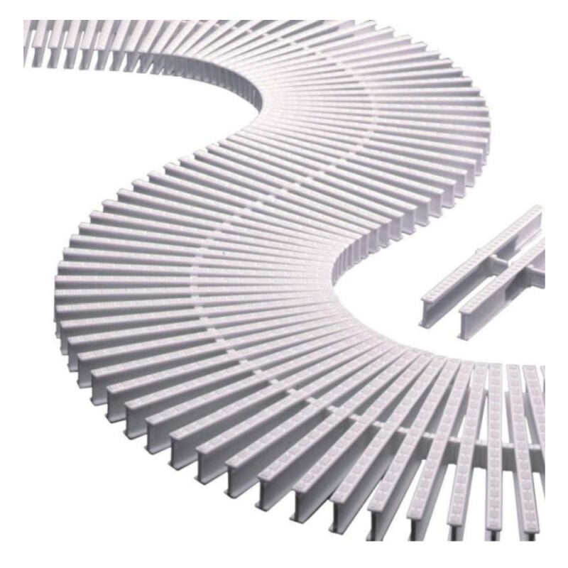 Module de 45 grilles pour courbes, Mesures 1 mètre, hauteur 22 mm, largeur 195 mm