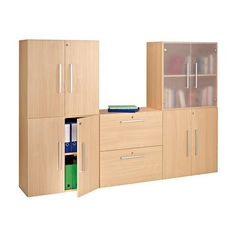 Module de bibliothèque Biblicase - hêtre - Maxiburo