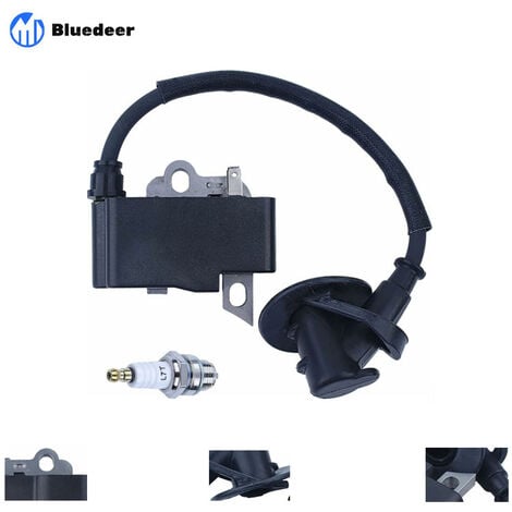 BLUEDEER Module de bobine d'allumage pour tronçonneuse Stihl MS181 MS211 MS211C MS171 Pièces de rechange avec bougie d'allumage 1139 400 1307