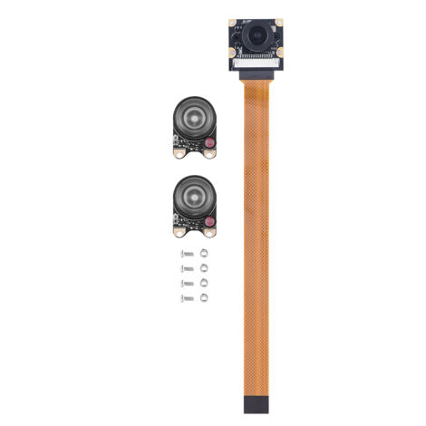 Module de Caméra Vision Nocturne 5MP avec 2 Lumières d'Appoint pour Raspberry Pi Zero