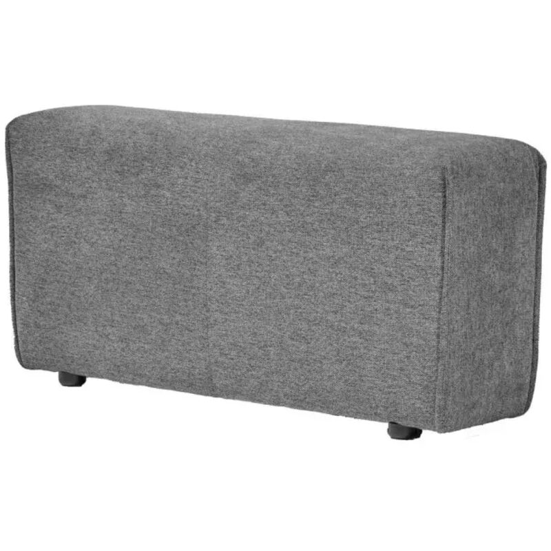 Meubletmoi - Accoudoir pour canapé modulable en tissu gris anthracite - modulo