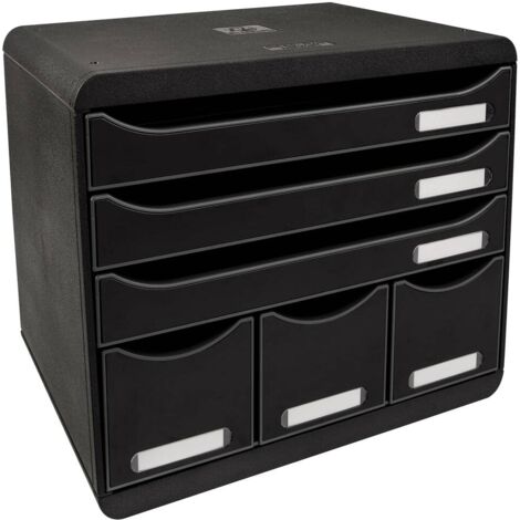 Module de classement Exacompta Iderama Store Box 6 tiroirs - noir