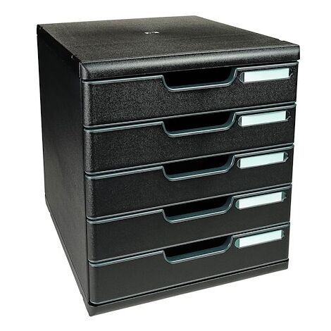 Module de classement Exacompta Modulo Ecoblack 5 tiroirs