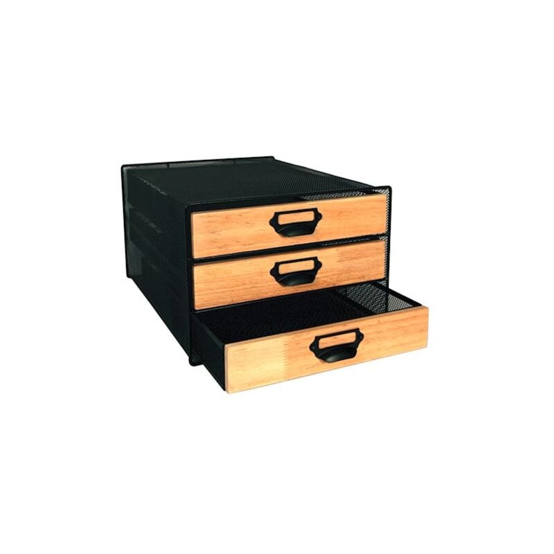 Module de classement Pierre-Henry 3 tiroirs métal/bois